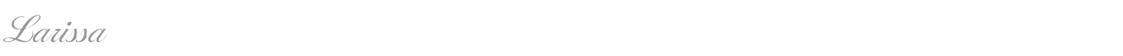 Larissa font preview